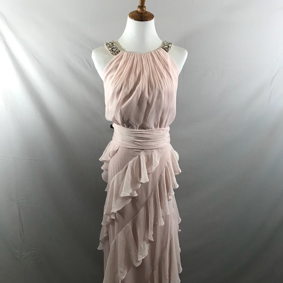 Eliza J Dresses & Skirts - Eliza J pink beaded sleeveless dress NEW!